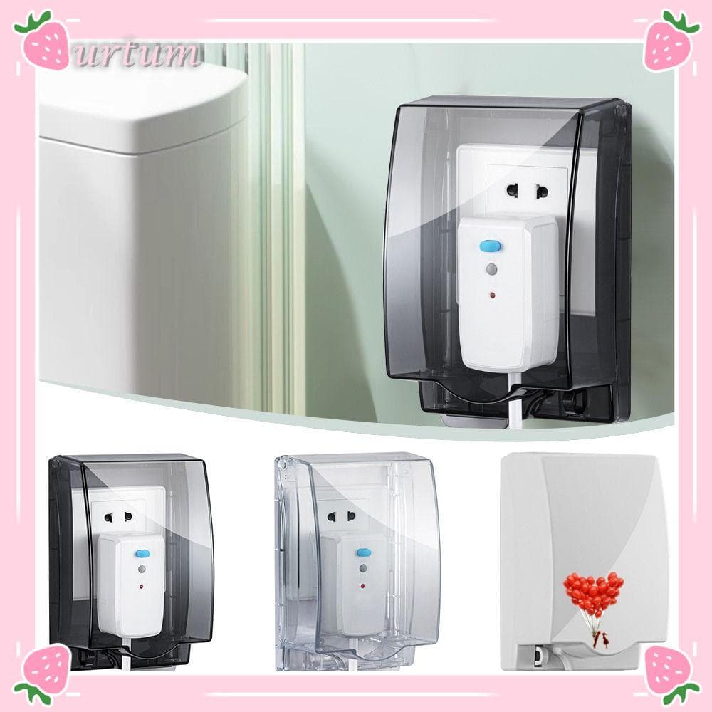 Tampa De Plugue Elétrico URTUM , Capa Protetora De Interruptor Tipo 86 Autoadesiva , Caixa Transparente À Prova De Respi