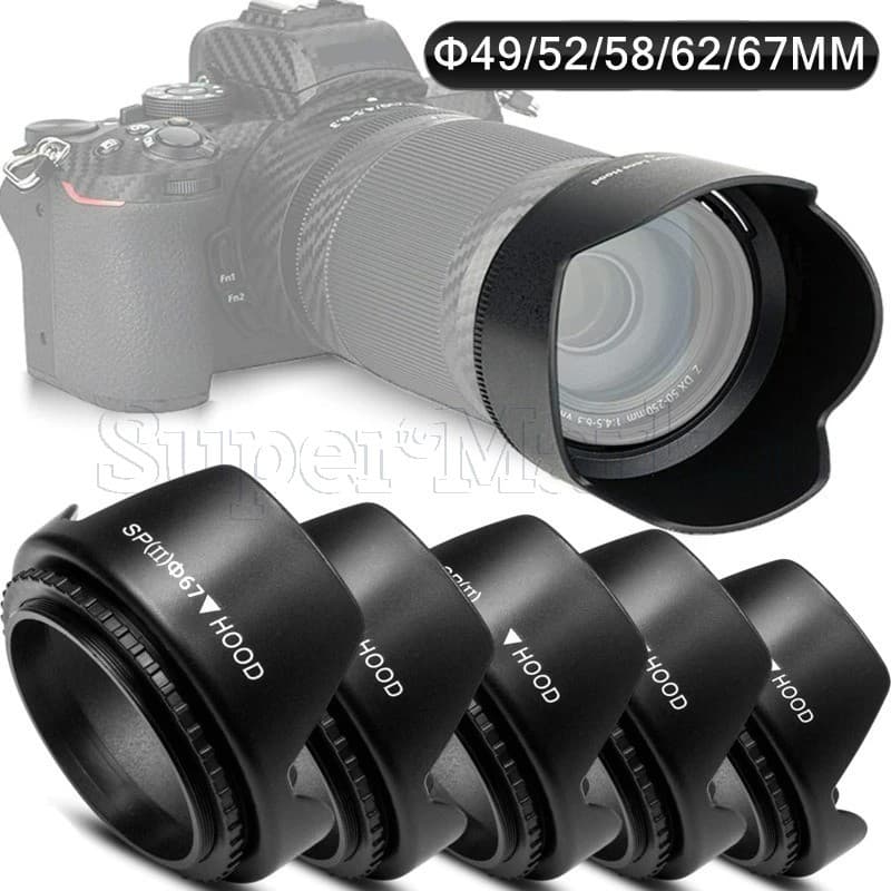 Escudo De Lente De Câmera DSLR-Capa Antirreflexo-Tampa De Tiro Rotativa Instalada-Acessórios De Proteção