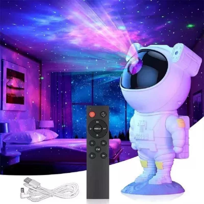 Astronauta Projetor com  LED Lâmpada Com Controle Remoto