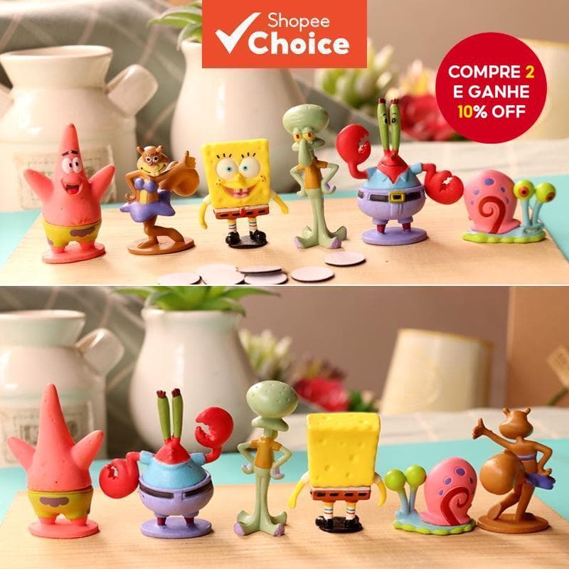 6 Pçs/set Esponja Decoração De Bolo De Bebê Grande Estrela Polvo Boneca