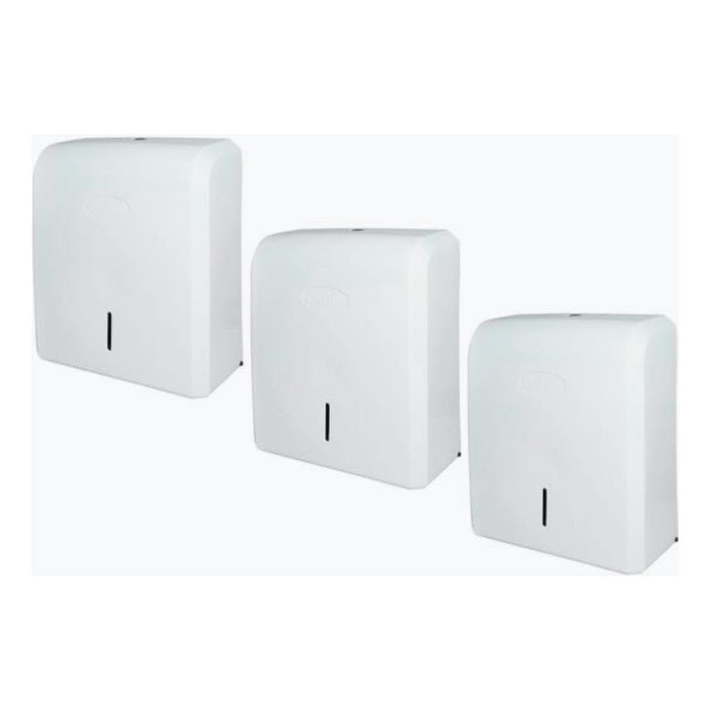 Kit 3 Dispenser Papel Toalha Interfolha Nobre Branco Branco