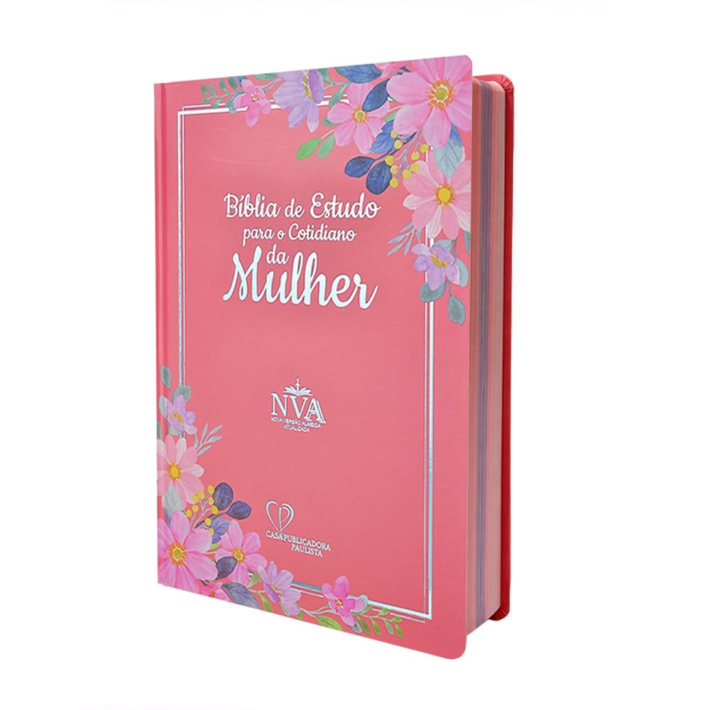 BIBLIA DE ESTUDO PARA O COTIDIANO DA MULHER NVA CAPA DURA - ROSA INTENSO