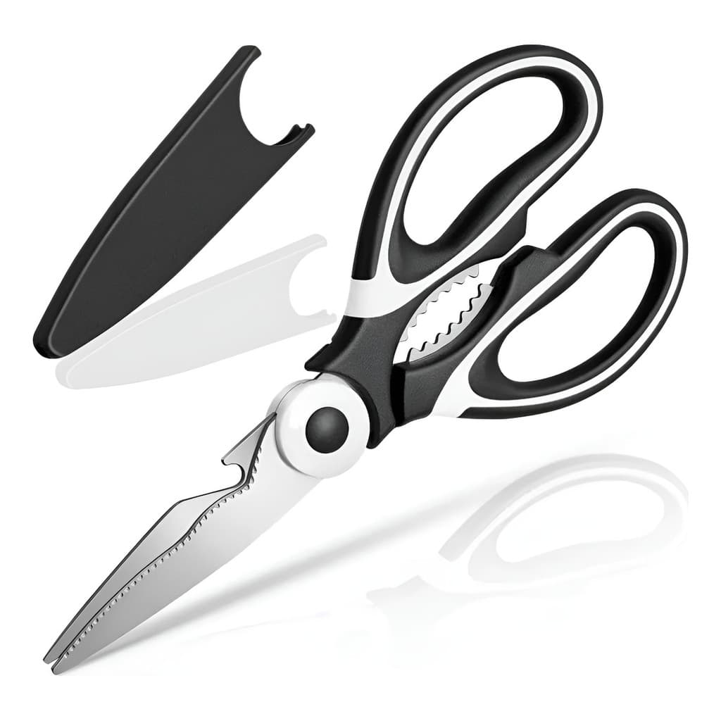 Tesoura Aço Inox Multiuso Quebra Nozes Cozinha Abridor Capa