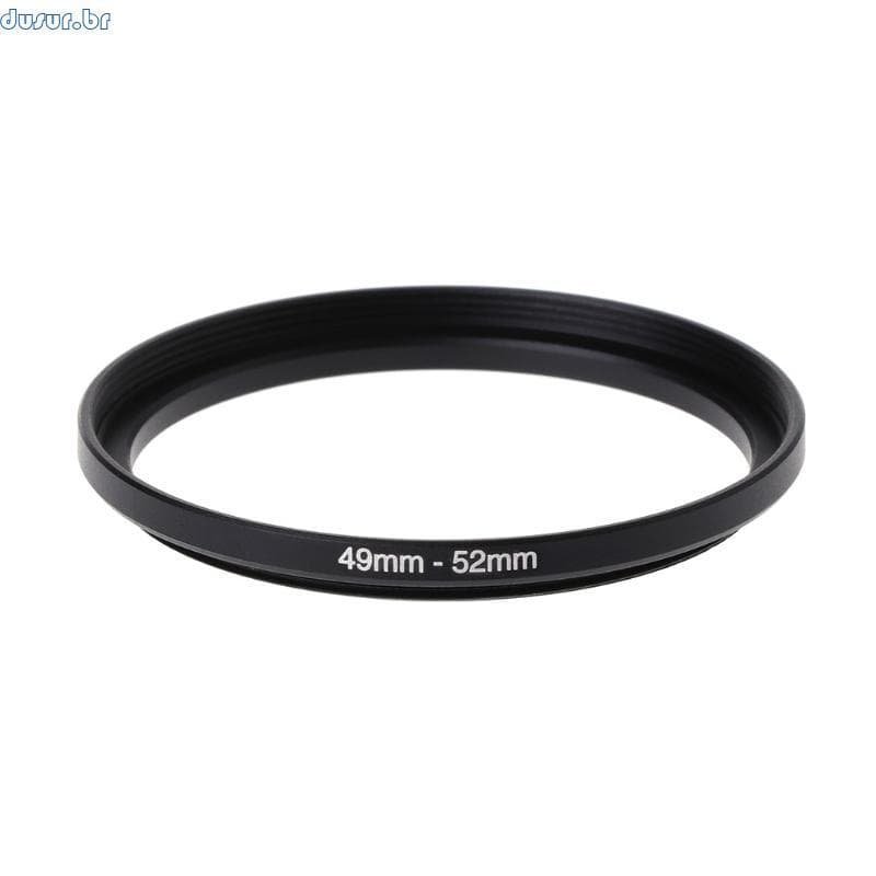 dusur9 49mm A 52mm Metal Step Up Anéis Adaptador Lente Filtro Câmera Ferramenta Acessórios