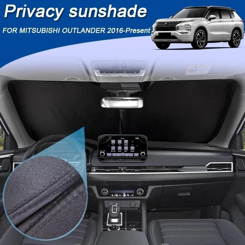 Carro Preto Janelas Privacidade Pára-Sol Para MITSUBISHI OUTLANDER 2016-2026 Anti-UV Isolamento Térmico Proteger Capa Ac