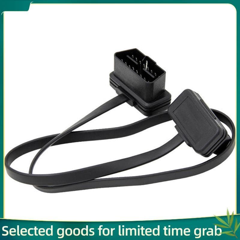 Jerry99cotovelo De Carro Obd2 16 Pinos Macho Para Fêmea Conector De Cabo De Extensão De Diagnóstico Plano