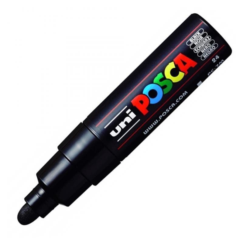 Caneta Posca PC-7M preto Uni-Ball