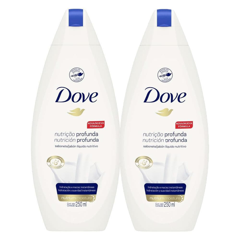 Kit 2 Sabonete Líquido Dove Nutrição Profunda 250ml