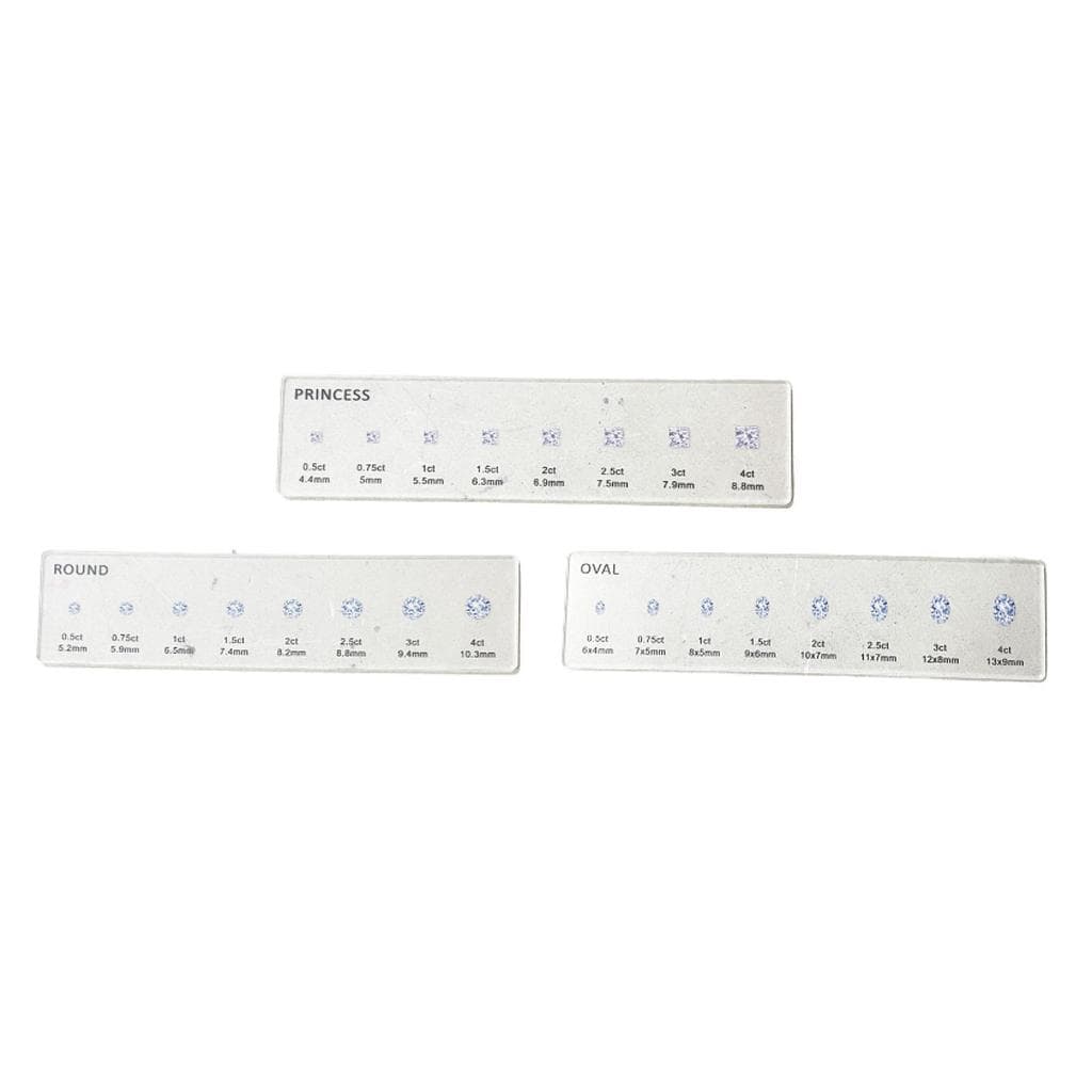 [reyalxaxg] Guia De Formato De Diamante 20x5cm Régua Leve , Tamanho E Ferramenta De Comparação De Peso Para Chapéus , Ve