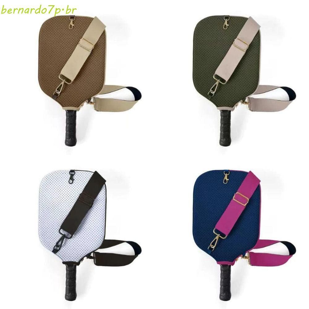 Capas Para Remo De Pickleball BNARDO , Manga De Raquete Com Alça De Ombro Único De Neoprene , Suporte Zíper