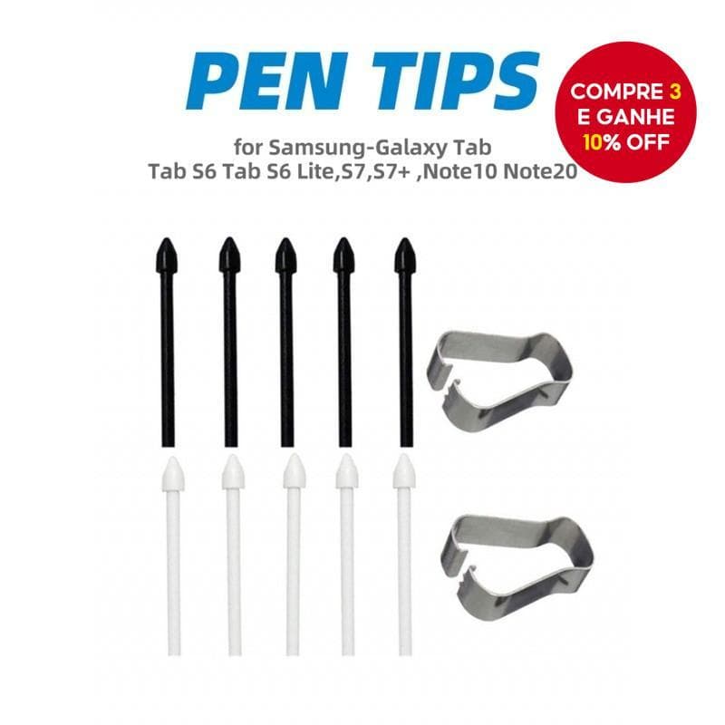 Pontas De Caneta De Reposição Para Samsung S Pen Original-Compatível Com Galaxy Tab S6 Lite/S6/S7 + FE/S8 Note 10/20