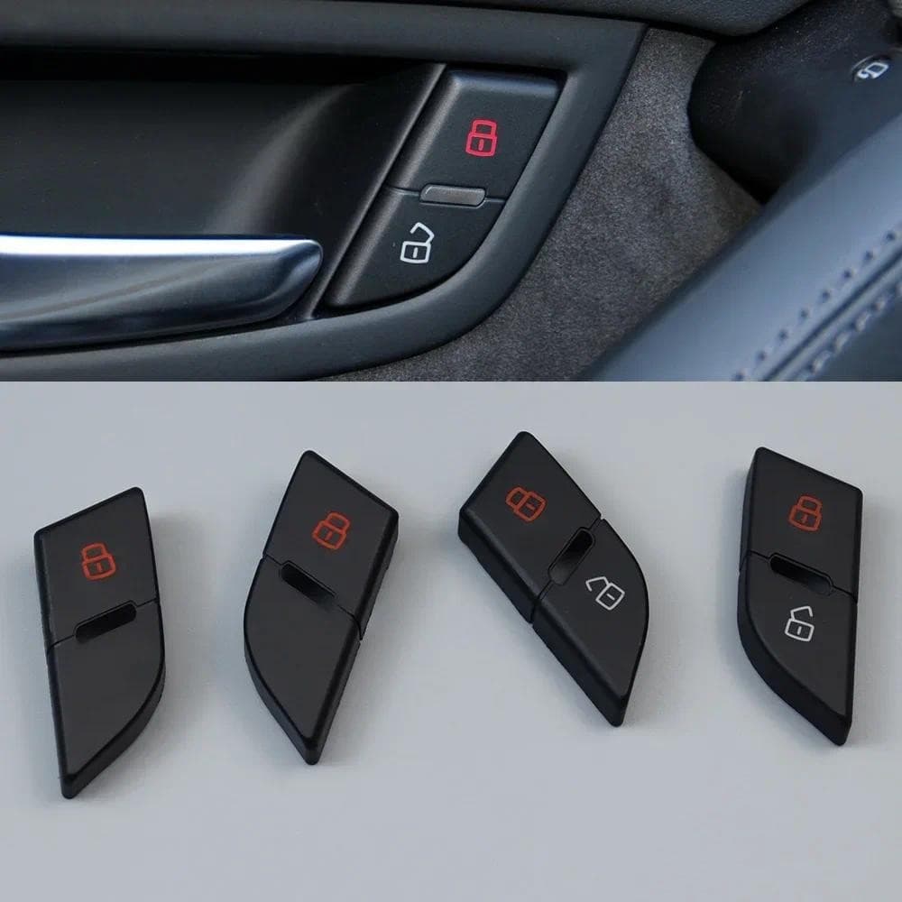 1 Peça Para Audi D3 A8 Quattro 2008-2010 Tampa Do Botão Interruptor Da Fechadura Porta Dianteira [Vendido Separadamente 
