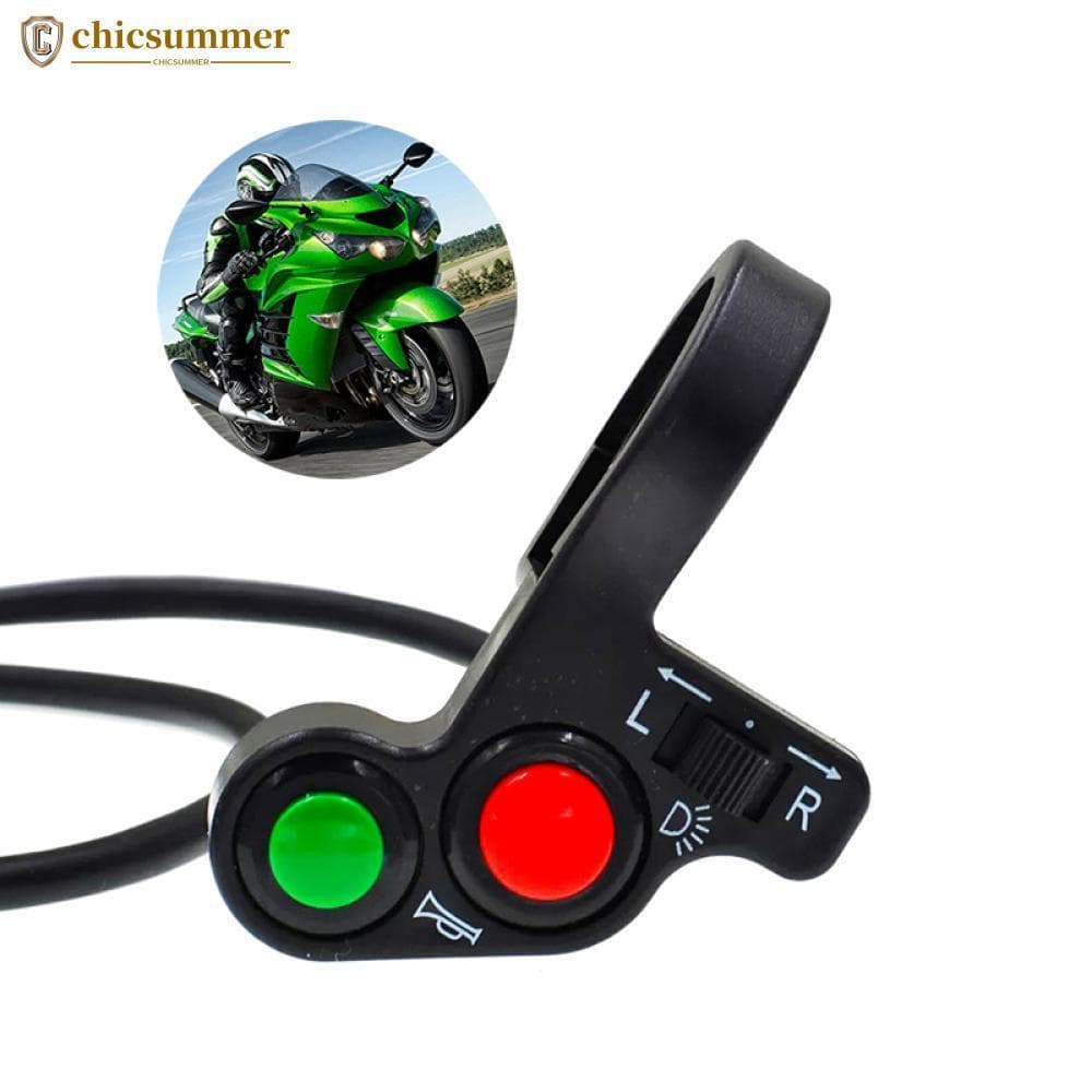 CHICSUMMER Multifuncional Motocicleta Guiador Interruptor Farol Chifre Sinal De Volta Combinação Para Bicicleta Elétrica
