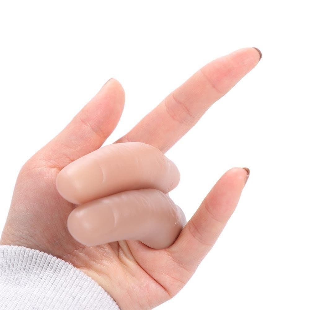 BRUCE1 Sexto Dedo Médio, Acessórios Mágicos para Apresentar Truques de Mentalismo Falso