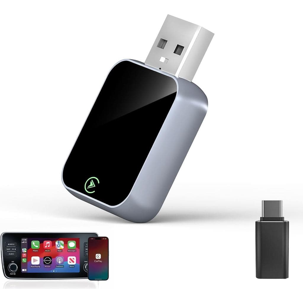 Adaptador CarPlay Sem Fio 2026 Para iPhone-Atraso De Áudio , Conexão Automática 5s-Converter Fábrica Com-Bluetooth 5.3 E