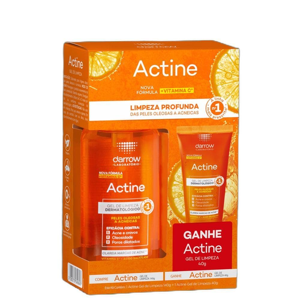 Kit Darrow Actine Gel de Limpeza Facial Duo (2 Produtos)