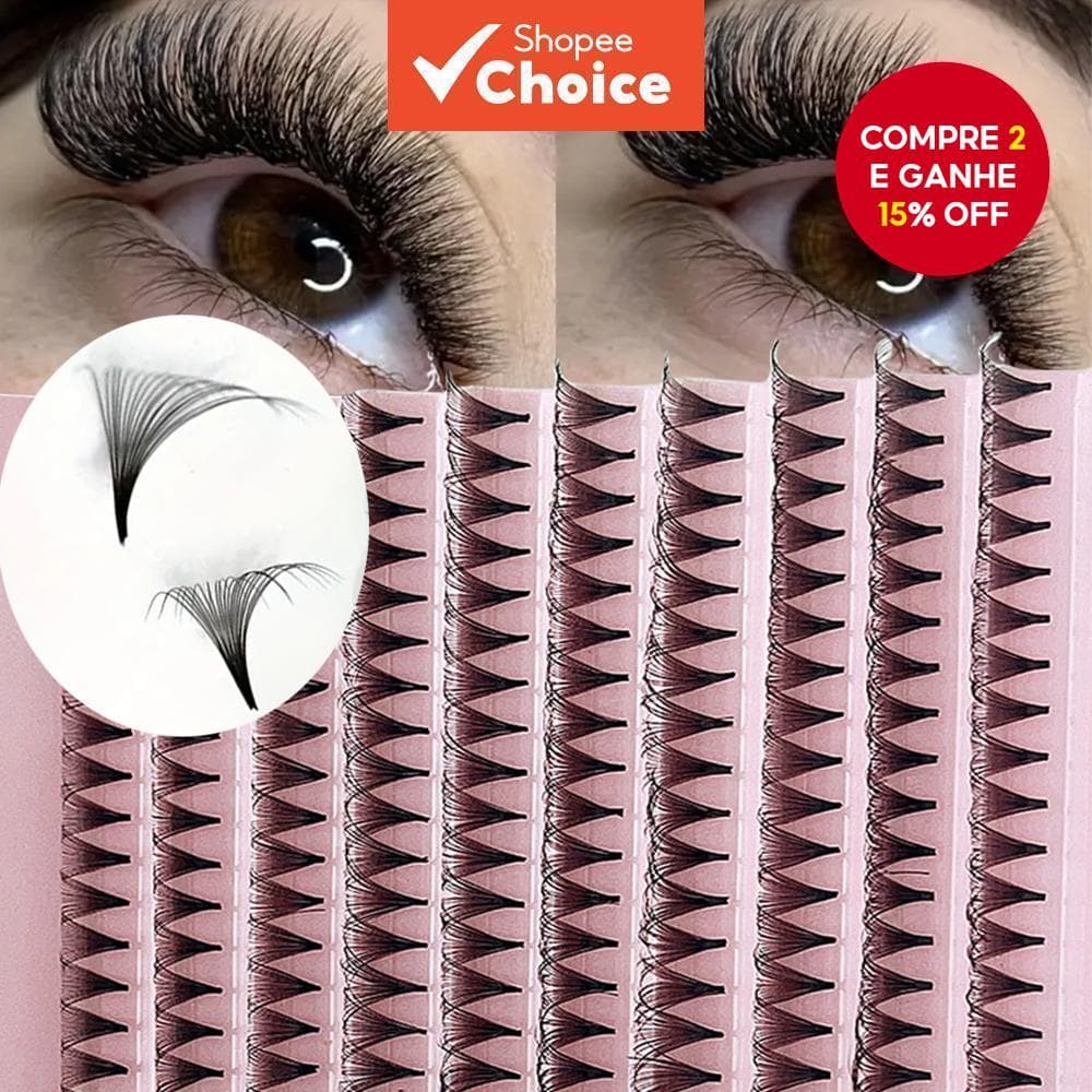 Extensões De Cílios Em Leque Pré-Fabricadas , 190 Peças 0.07 Mm Cd Curl 9-16 De Comprimento
