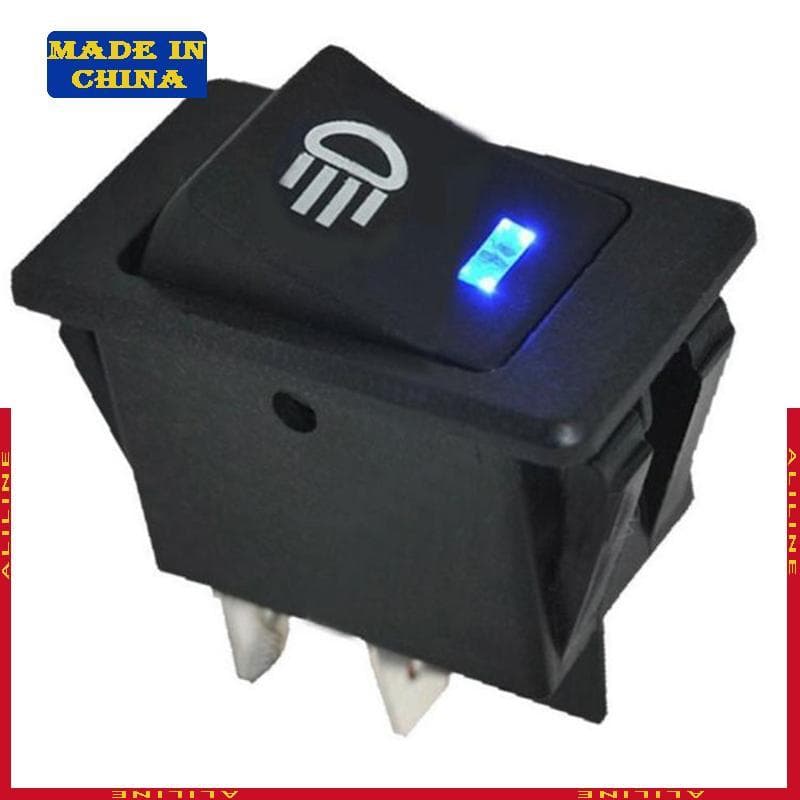 Interruptor Luz Nevoeiro Para Carro Botão Luzes Diurnas 12V Pressão 4 Pinos