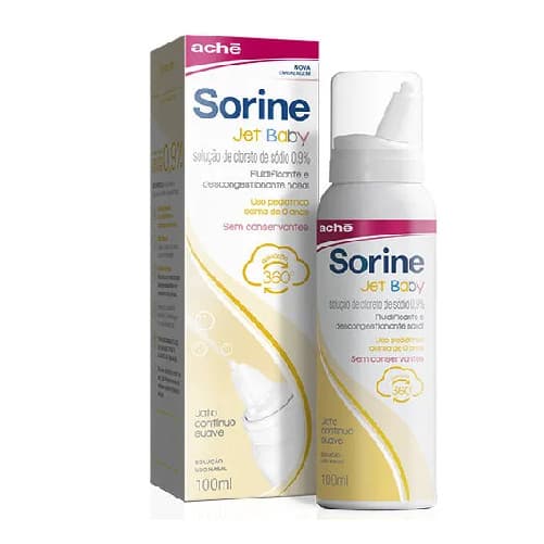 Kit 2 Sorine Jet Baby Solução Nasal - 100ml