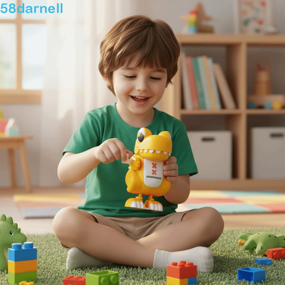 Brinquedo De Dinossauro De Simulação DARNELL , Caminhada Com Design , Mecanismo De Relógio