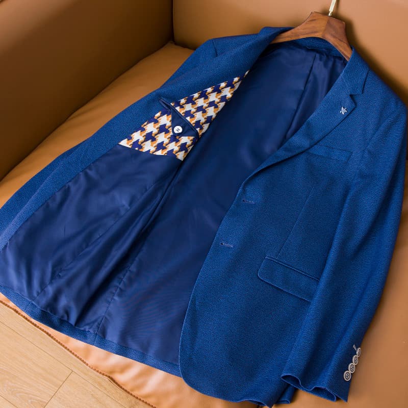 Offline 799!Terno superior de peça única casual casual terno jaqueta masculina 2025 primavera outono novo estilo corte e