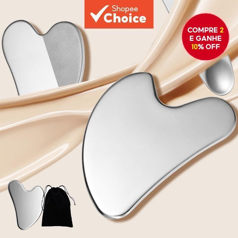 Placa De Raspagem Em Forma De Coração , Massagem Muscular De Aço Inoxidável , Terapia De Tecido , Promove A Circulação S