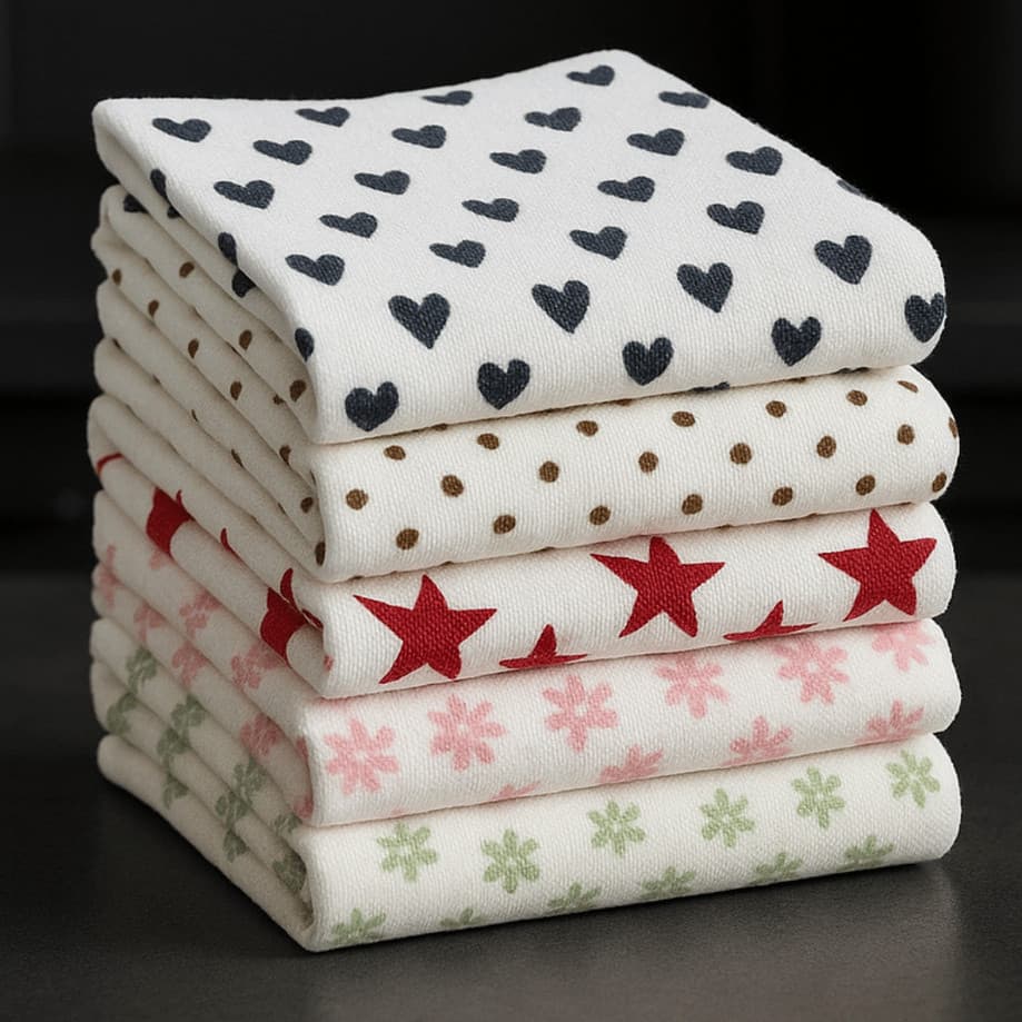 Kit 10 Toalha de prato de Microfibra 43x65 Pano de Copa