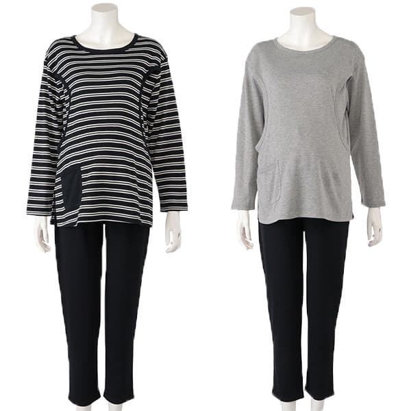 Exportação primavera outono abertura lateral maternidade Homewear terno enfermagem confinamento roupas pijamas terno de 