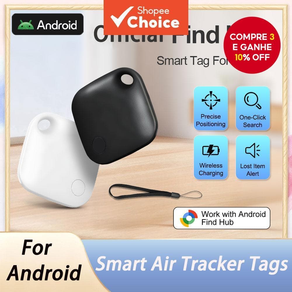  Dispositivo portátil mini Bluetooth anti-perda de rastreamento GPS para Android, localizador de rastreador inteligente