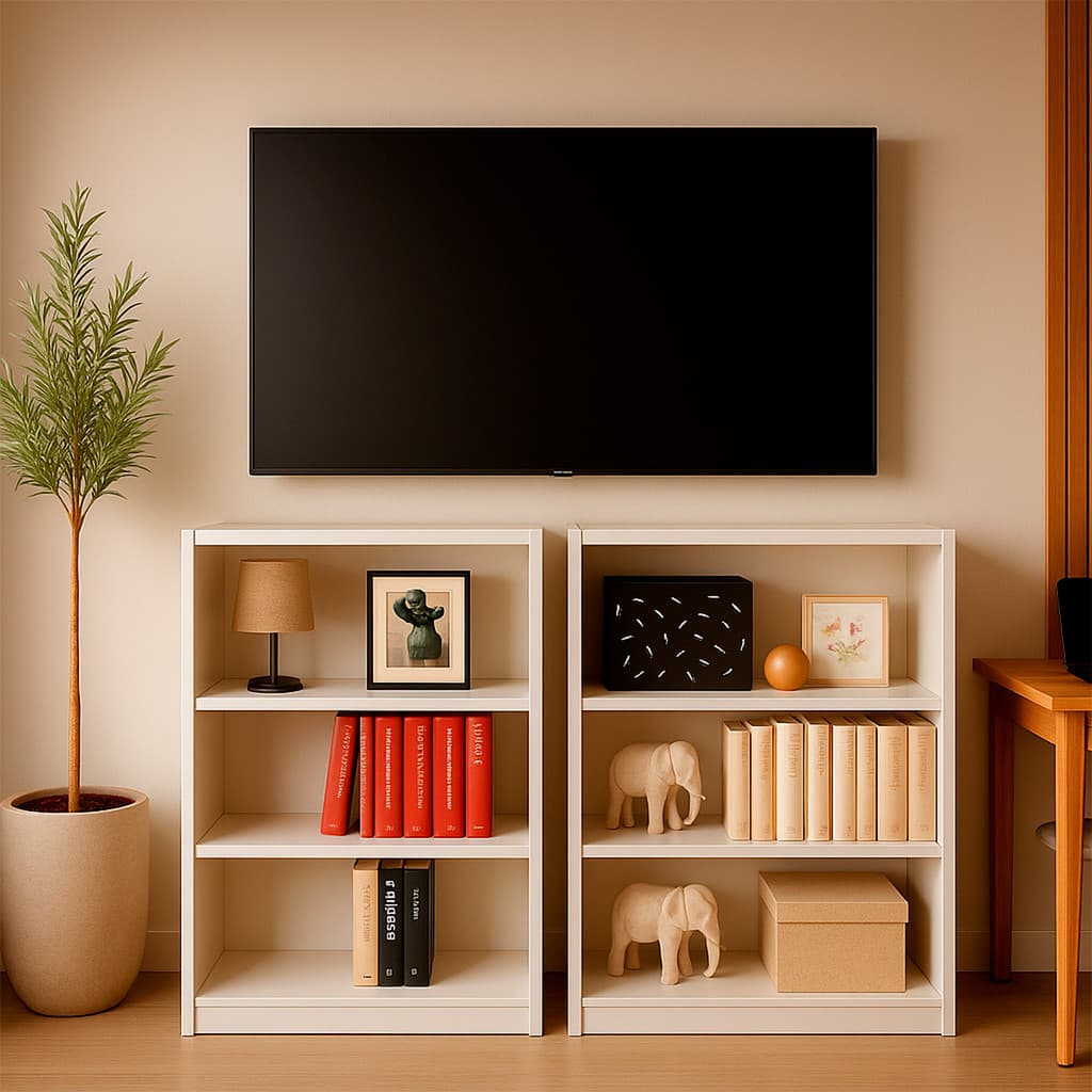 Livreiro Modular Bipartido Estante para Ambientes Internos