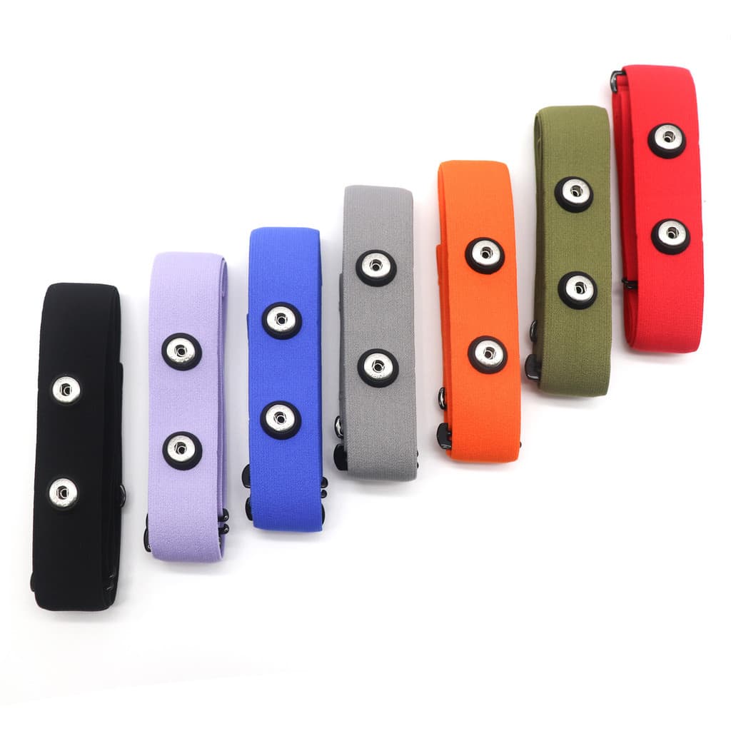 Cinta torácica de substituição para sensor de frequência cardíaca, com cor ajustável, compatível com Polar, Garmin e Mav