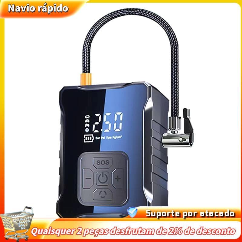 Compressor De Ar Sem Fio 12V 150PSI Bomba Elétrica Portátil Inflador De Pneus Para Carro Motocicleta Pneu De Bicicleta