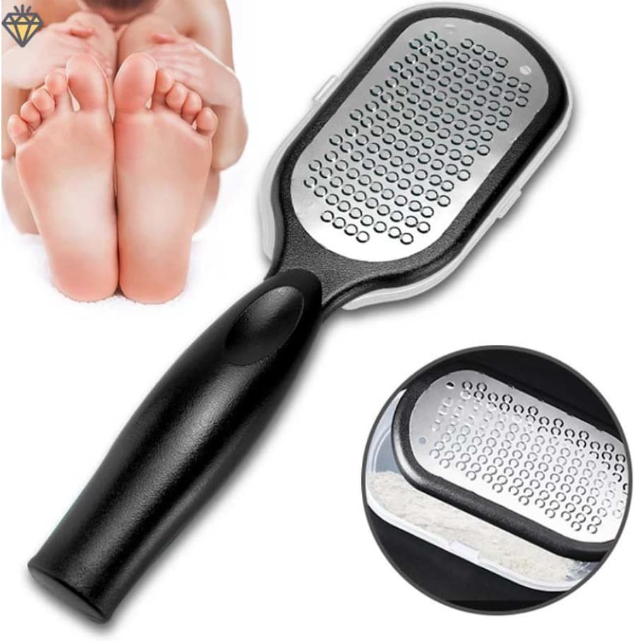 1pc Profissional De Aço Inoxidável Arquivo Pé Removedor Calos Raspador Ferramentas Pedicure Pele Morta Remover Para Salt
