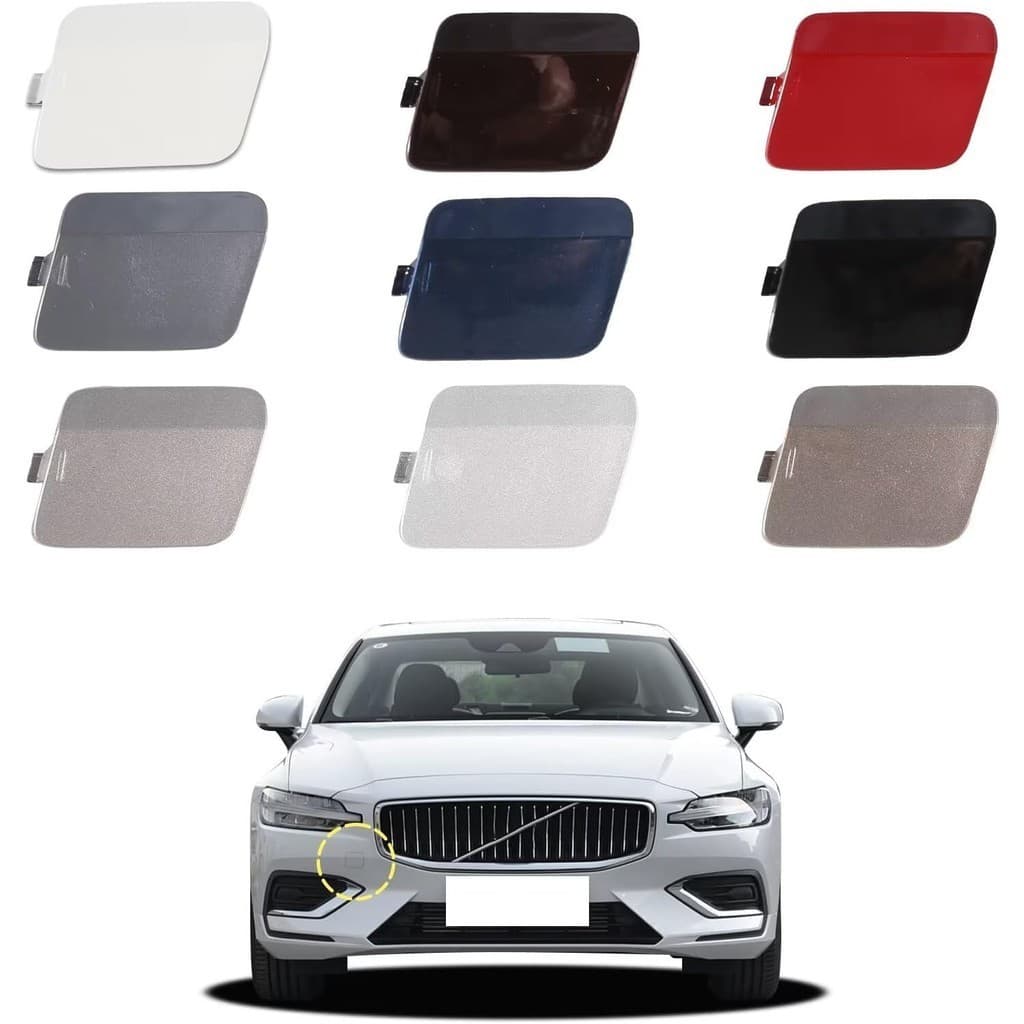 Capa De Gancho De Reboque Do Para-Choque Dianteiro Compatível Com Volvo S60 V60 2020 2021 2022 2023 Tampa De 39793969 Pe