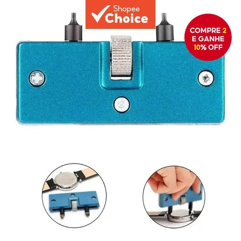 1 Peça Abridor De Caixa Traseira De Relógio Ajustável Ferramenta Removedora De Bateria Para Reparo