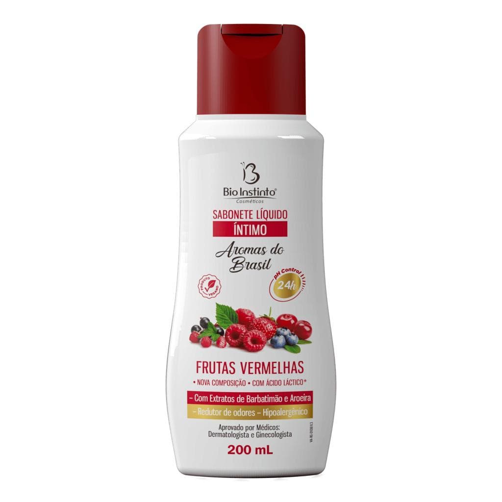 Sabonete Líquido Íntimo Frutas Vermelhas 200ml - Bio Instinto