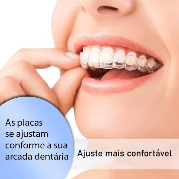 Moldeira Bucal Em Silicone Termomoldável Com Ajuste Confortável Para Uso Noturno