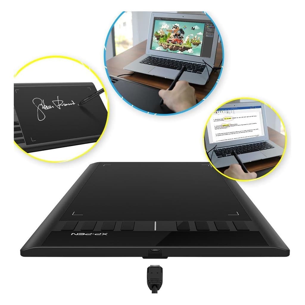 Mesa Digitalizadora Xp-pen Star 03 V2 Com Caneta - Black