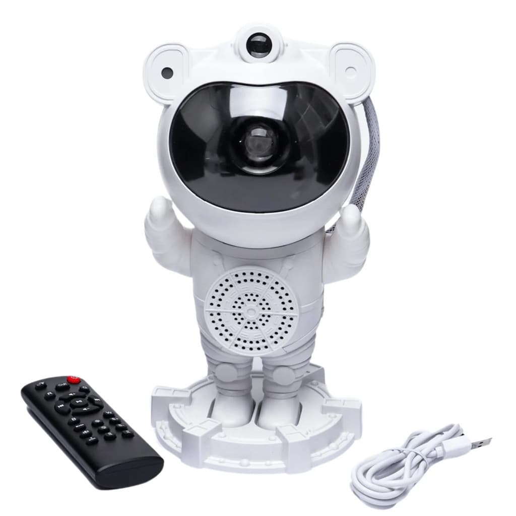 Projetor de Astronauta LED com Controle Remoto - Luz Noturna, Estrelas 3D, Presente Criativo para Quarto