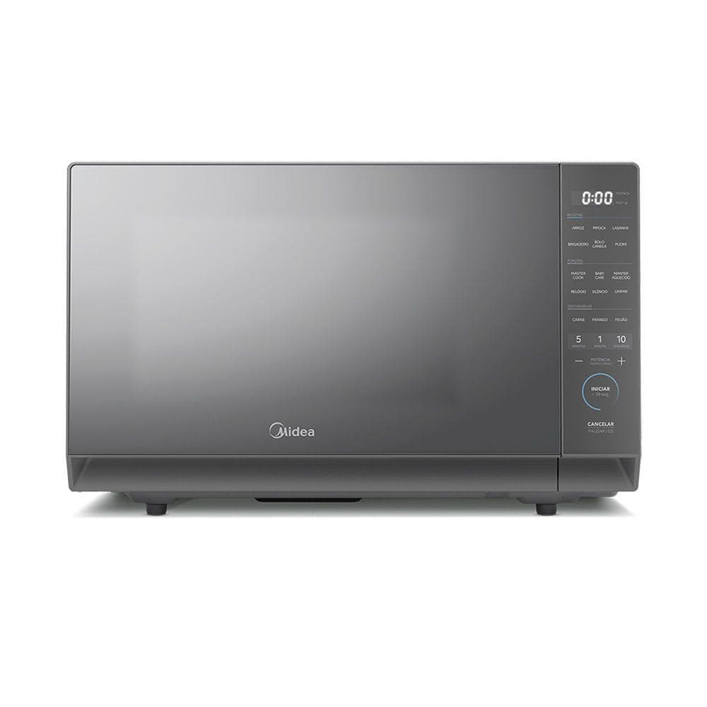 Micro-ondas 35L Prata Porta Espelhada Mastercook Midea MHP35S2 220V