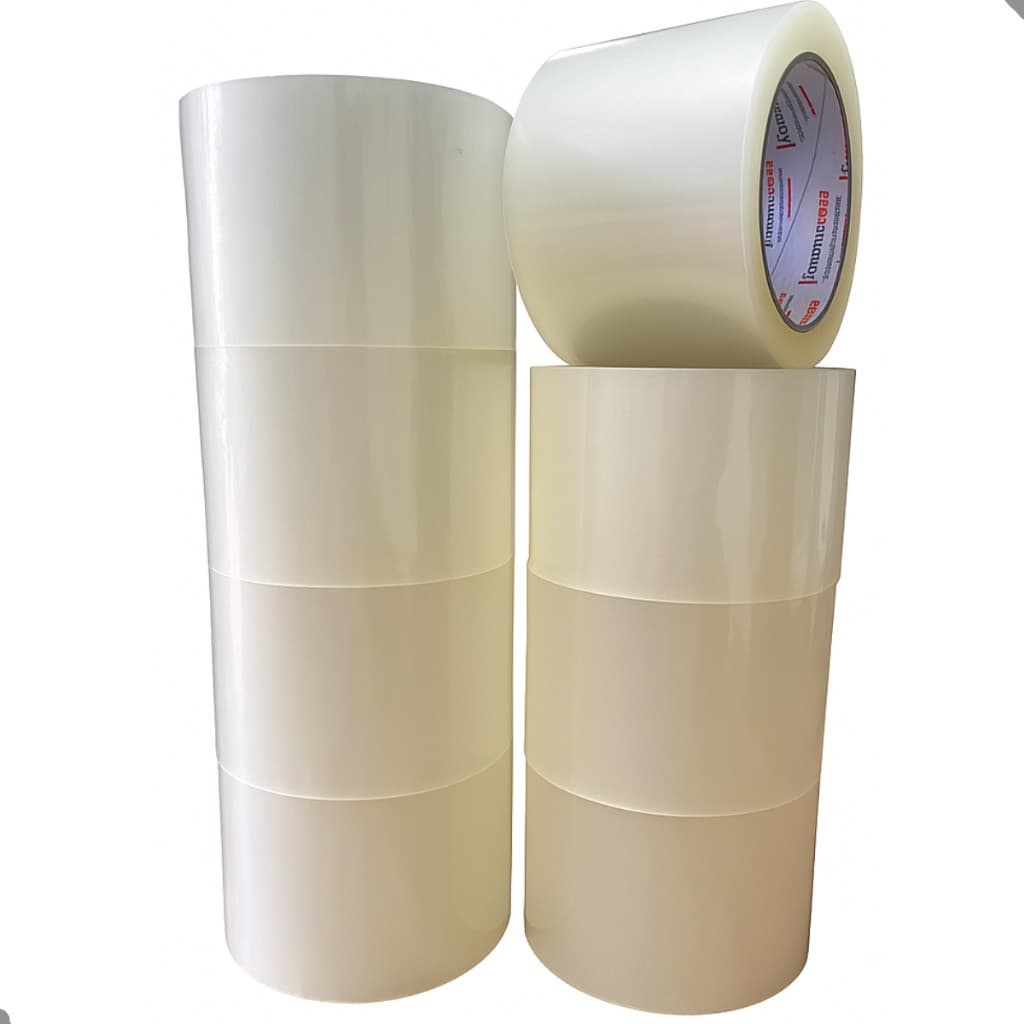 kit 20 Fita Adesiva 72mm x 100Metros Transparente Durex Largo Para Empacotamento Cola Forte 20 Rolos