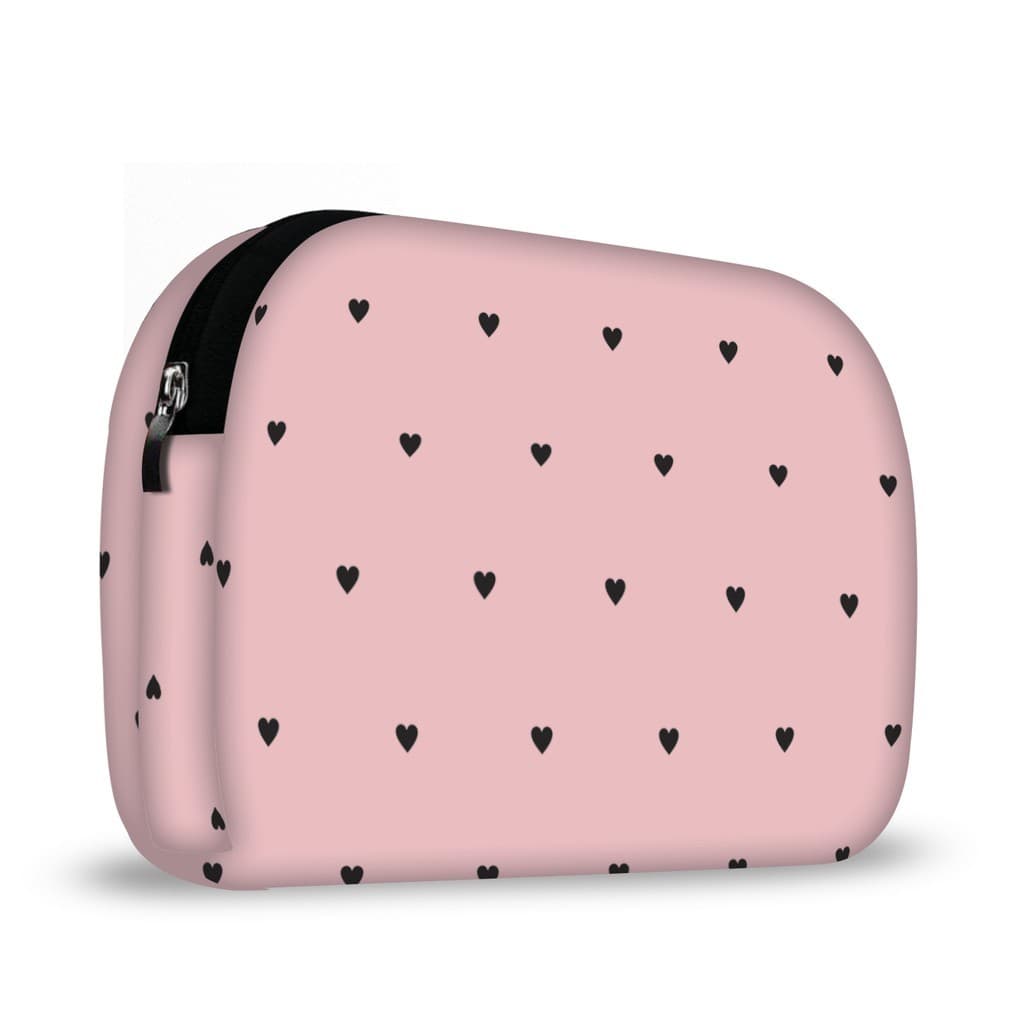 Necessaire em Neoprene - Corações Poás