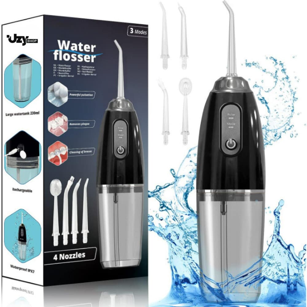 Irrigador Bucal Jato de Água Dental Water Flosser Portátil Sem Fio Recarregável