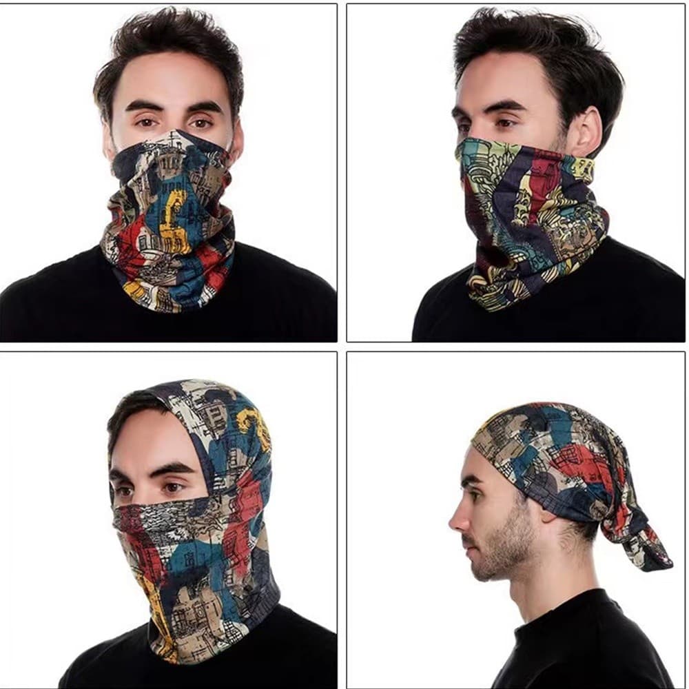 Bandana Turbante Lenço De Cabeça Rosto Motocicleta Bicicleta Pesca Esporte Cachecol Topeng Anti Poeira UV Buff