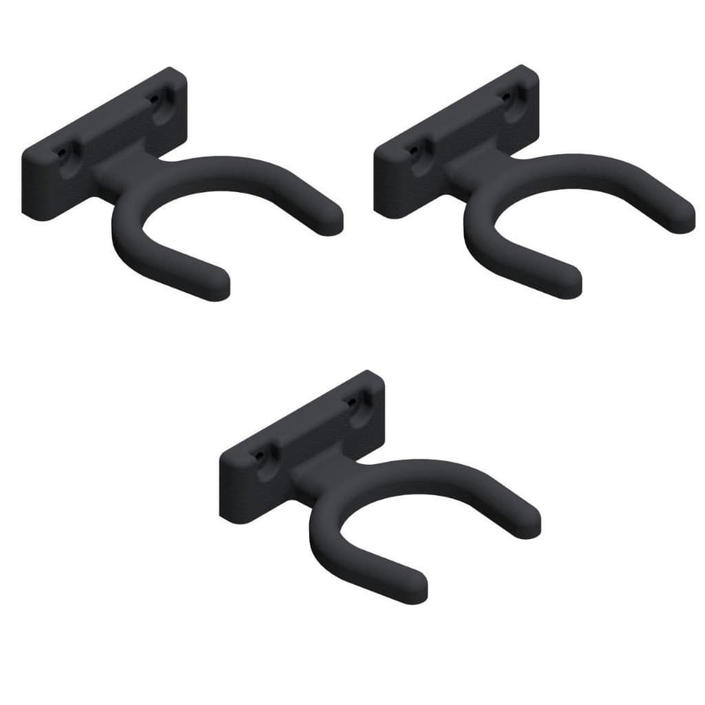 Kit 3 Suportes Para Instrumento Musical De Parede Para Violão Guitarra Ukulele