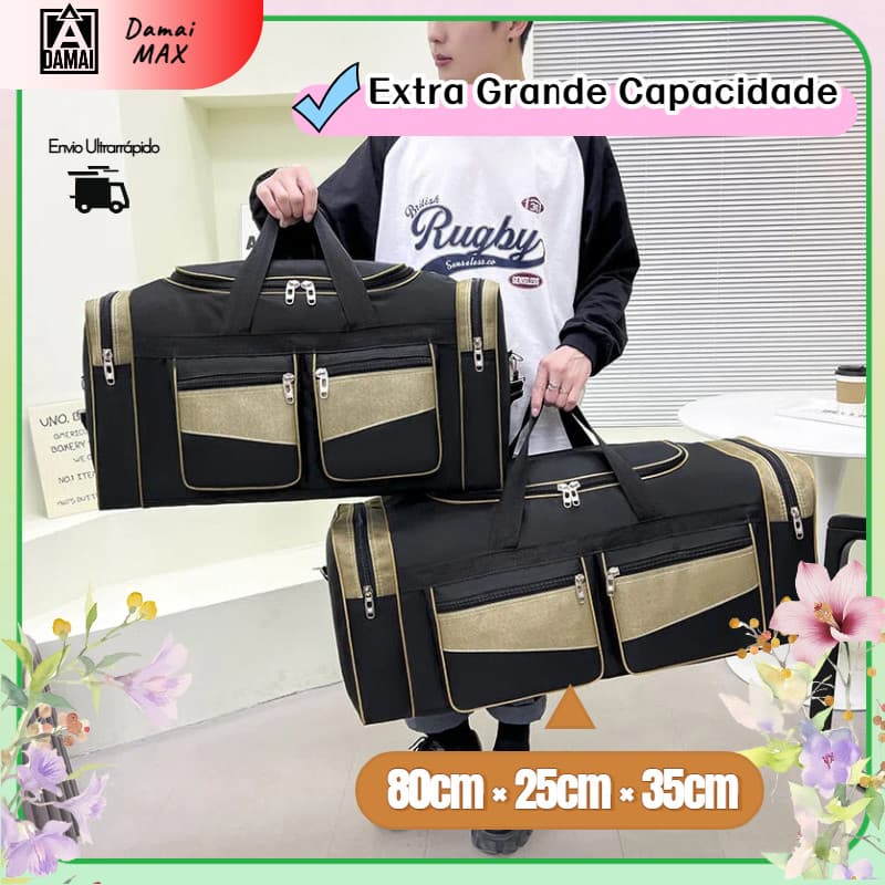 Bolsa de Viagem Grande Capacidade Dobrável para Negócios Avião e Curtas Ombro Casual e Multiuso