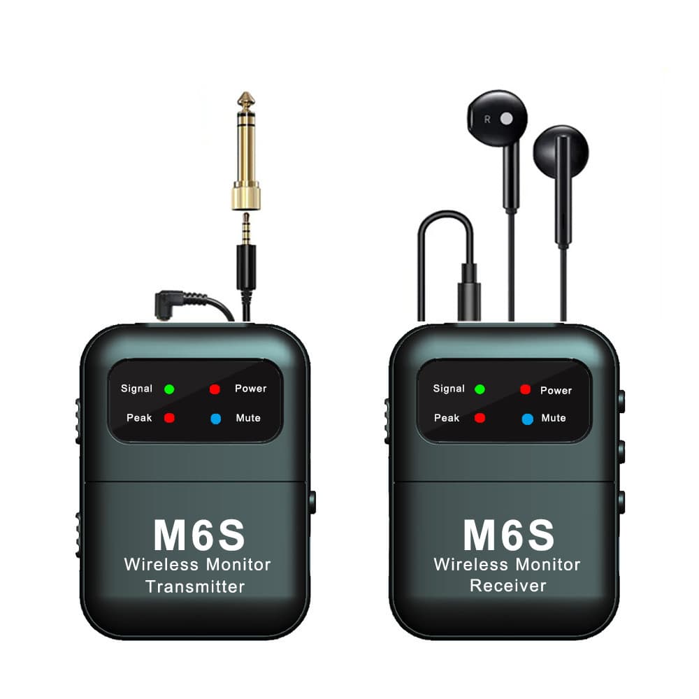 Monitor Intra-Auricular IEM Sem Fio 2.4G Estéreo Mono Transmissor Receptor De Baixa Latência Para Estúdio Ao Vivo De Ban