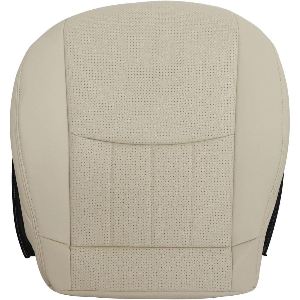 SecosAutoparts Capa de Banco de Couro Perfurado Bege Claro para o Lado do Motorista Compatível com Mercedes-Benz C280 20