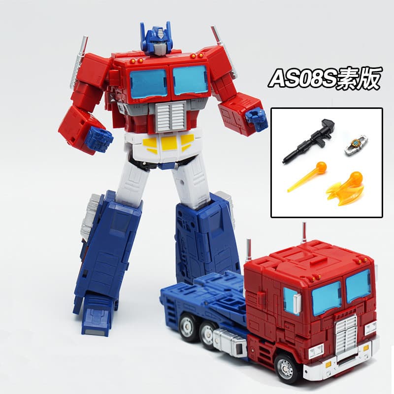 ASTOYS Transformação Brinquedo AS-08S KO SS86 Optimus Prime Robô G1 Versão Do Filme Animado C-Class Comandante Modelo Jo