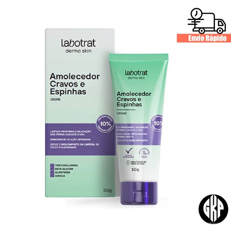 Amolecedor De Cravos E Espinhas Labotrat - 50g